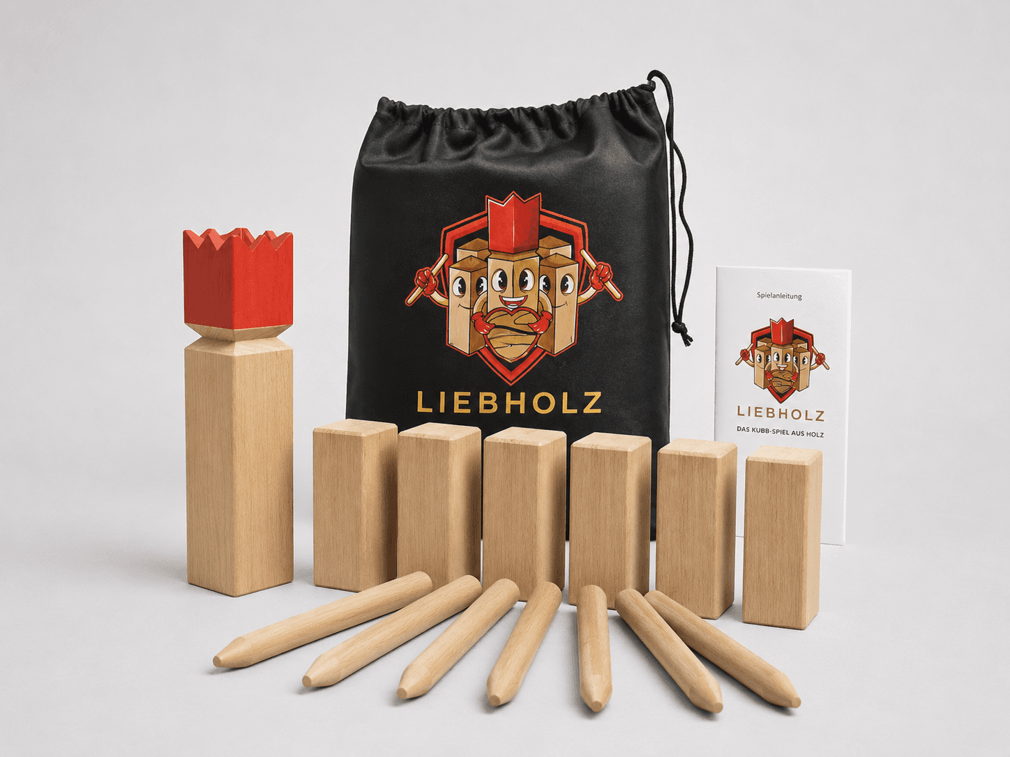 Kubb Viking Game drvena društvena igra na otvorenom dostupna za najam