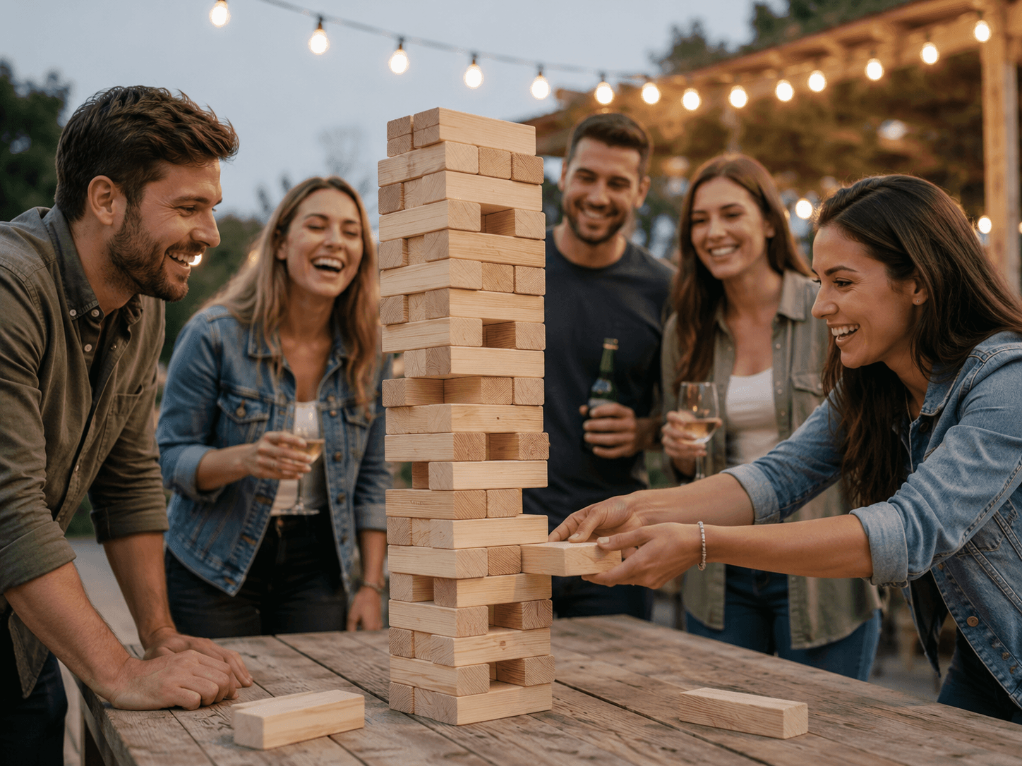 Velika Jenga - Igra na otvorenom za iznajmljivanje — rentanje.com